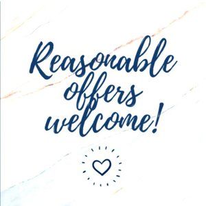 Reasonable offers are welcome!